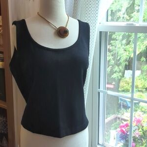 St John Black Tank Top Size M